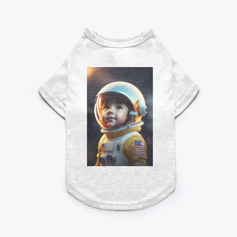 an astronaut boy tee