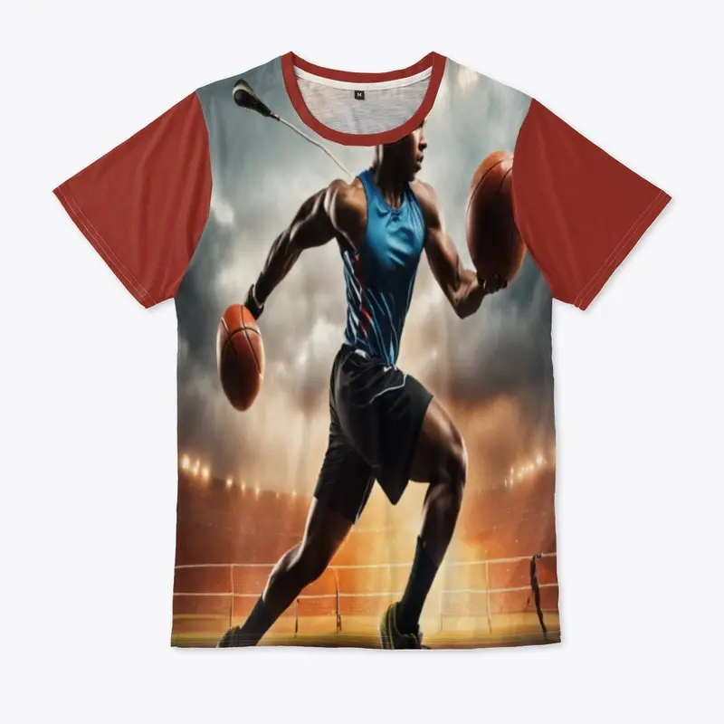 sports all over print unisex tee