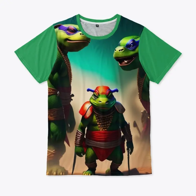 African ninja turtles t-shirt