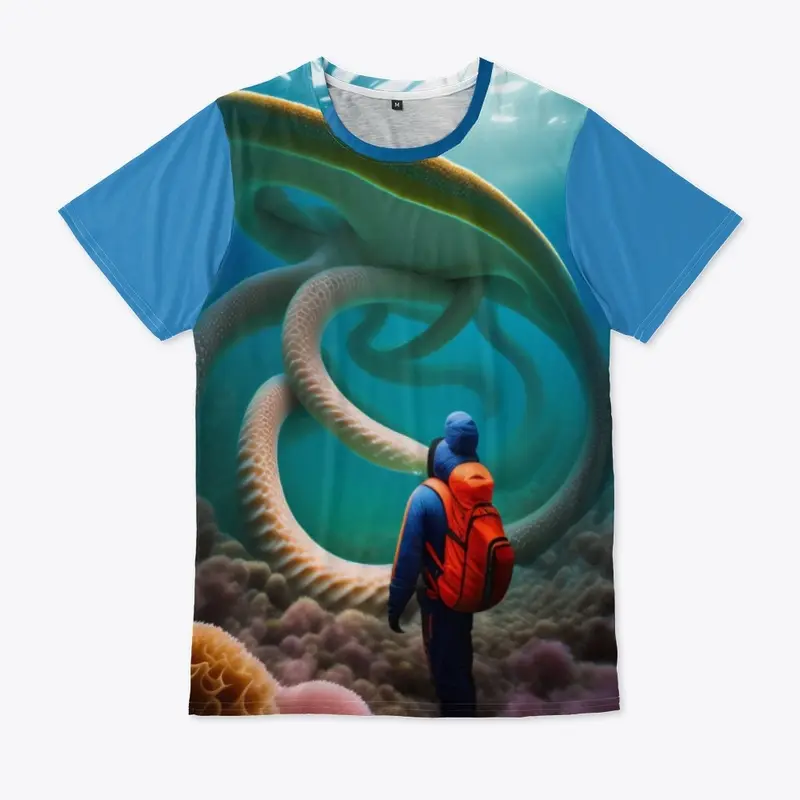 man and octopus tee